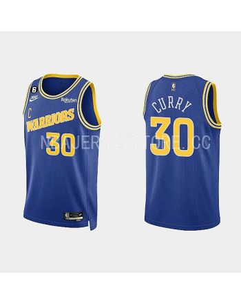 Golden State Warriors 30 Stephen Curry 2022-23 Classic Edition Royal Men Jersey