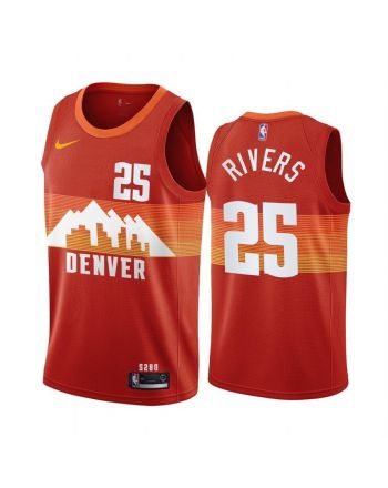 Austin Rivers Denver Nuggets City Edition Orange 25 Jersey