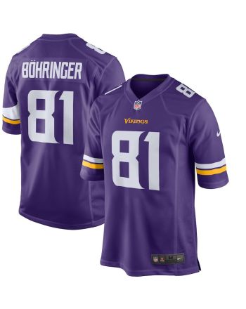 Moritz Bohringer 81 Minnesota Vikings Men Team Color Game Jersey - Purple