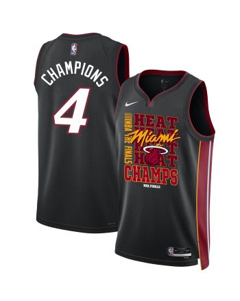 Miami Heat 2023 The Finals Champions Swingman Jersey - Black