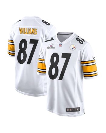 Rodney Williams 87 Pittsburgh Steelers 2023 Playoffs Patch Game Men Jersey - White