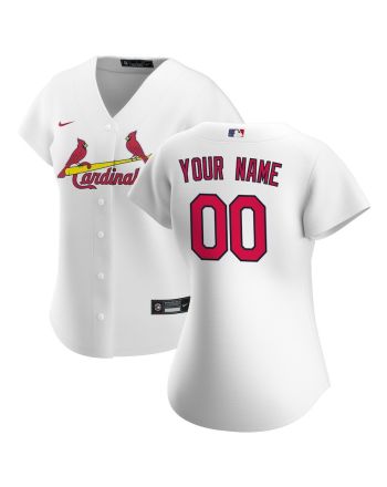 St. Louis Cardinals Women's Home Custom Jersey - White