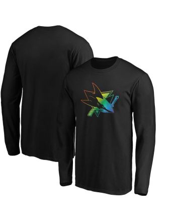 San Jose Sharks Team Pride Logo Long Sleeve T-Shirt - Black