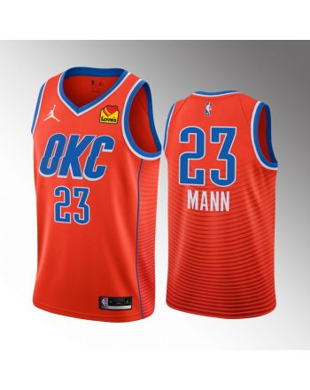 Oklahoma City Thunder Tre Mann 23 2022-23 Statement Edition Orange Jersey Swingman