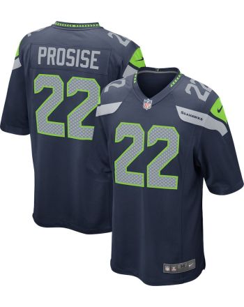 C.J. Prosise 22 Seattle Seahawks YOUTH Game Jersey - College Navy