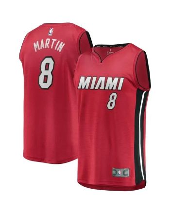 Jeremiah Martin Miami Heat Fast Break Player Jersey Red - Statement Edition