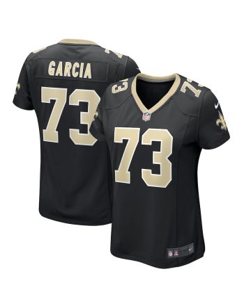 Max Garcia 73 New Orleans Saints Women Team Game Jersey - Black