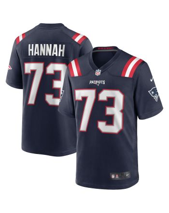 John Hannah 73 New England Patriots Men Game Retired Jersey - Navy