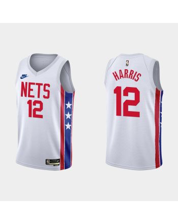 Brooklyn Nets Joe Harris 12 2022-23 Classic Edition White Men Jersey