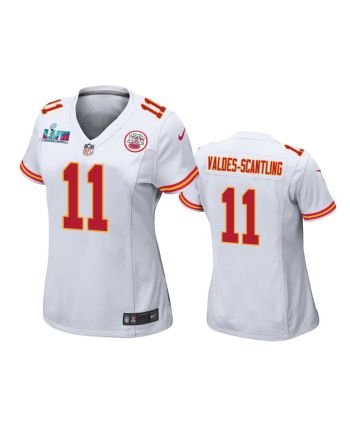 Valdes-Scantling 11 Kansas City Chiefs Super Bowl LVII Game Jersey - Women White