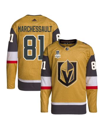 Jonathan Marchessault 81 Vegas Golden Knights Stanley Cup 2023 Final Patch Home Breakaway Men Jersey - Gold