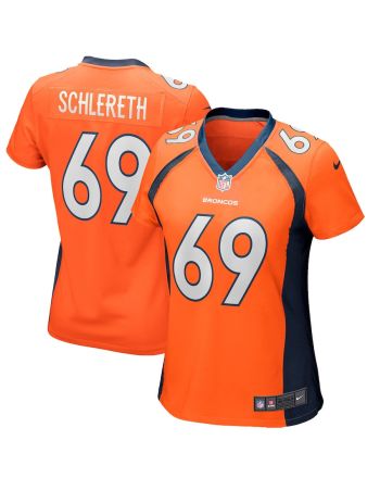 Mark Schlereth 69 Denver Broncos Women Game Retired Jersey - Orange