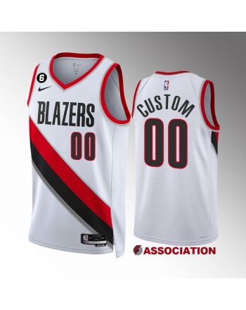 Portland Trail Blazers Custom 00 2022-23 Association Edition White Jersey Swingman