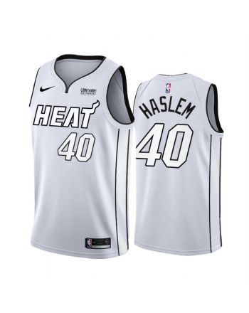 Miami Heat Udonis Haslem White Hot 2022 Playoffs 40 Jersey