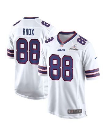 Dawson Knox 88 Buffalo Bills 2024 Divisional Patch Game Men Jersey - White