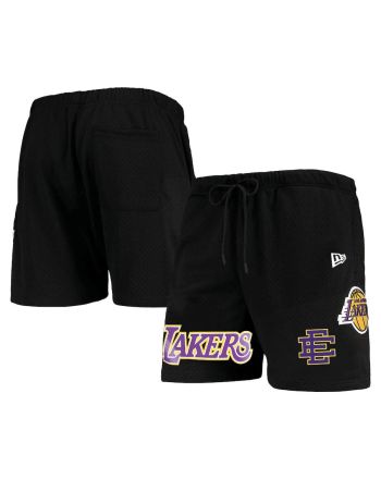 Los Angeles Lakers Team Black Mesh Capsule Shorts - Men