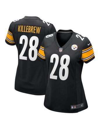 Miles Killebrew 28 Pittsburgh Steelers Women's Game Jersey - Black