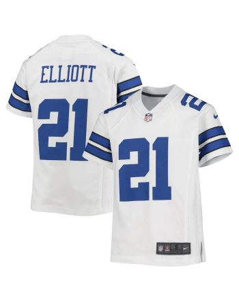 Ezekiel Elliott Dallas Cowboys Youth Player Game Jersey - White