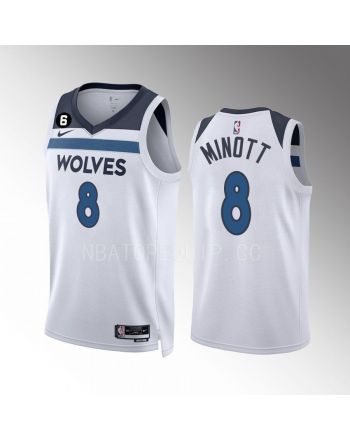 Josh Minott 8 Minnesota Timberwolves 2022-23 Association Edition White Men Jersey Swingman