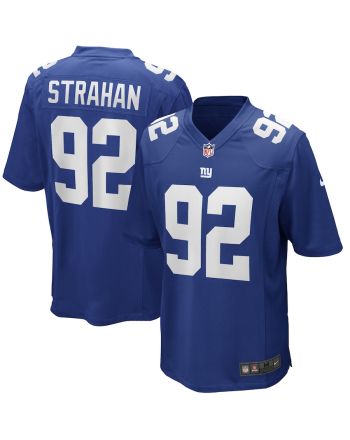 Michael Strahan 92 New York Giants Men Game Retired Jersey - Royal