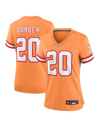 Ronde Barber 20 Tampa Bay Buccaneers Women Throwback Game Jersey - Orange