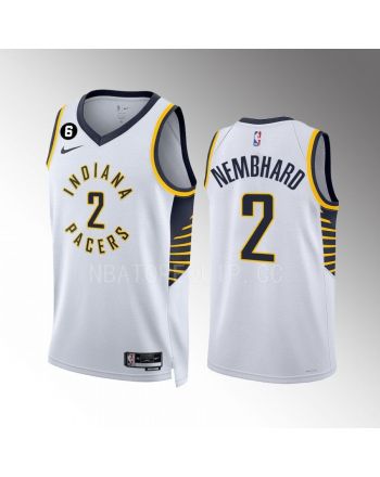 Andrew Nembhard 2 Indiana Pacers White Association Edition 2022-23 Men Jersey Swingman