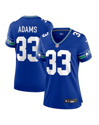 Jamal Adams 33 Seattle Seahawks Women's Throwback Player Game Jersey - Royal