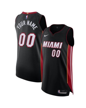 Miami Heat Custom Jersey Black - Icon Edition Jersey