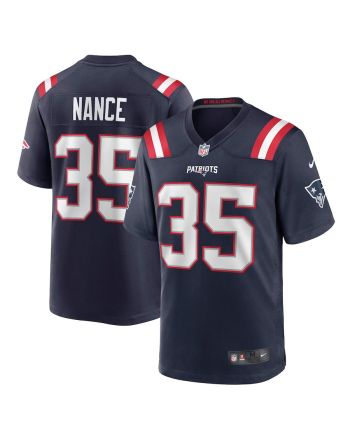 Jim Nance 35 New England Patriots Men Retired Jersey - Navy