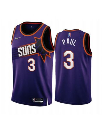 Chris Paul Phoenix Suns 2022-23 Purple 3 Icon Edition Jersey 75th - Men