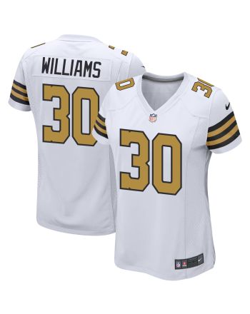 Jamaal Williams 30 New Orleans Saints Women Alternate Game Jersey - White