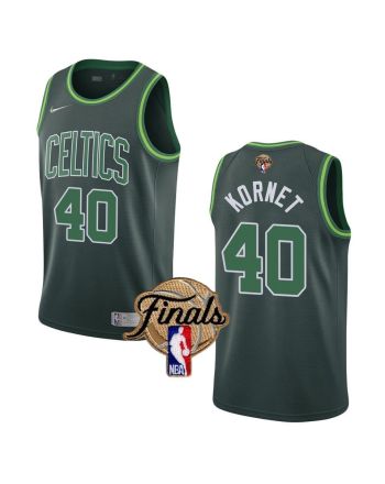 Boston Celtics Luke Kornet 40 Swingman Final 2022 Men Jersey Earned Green