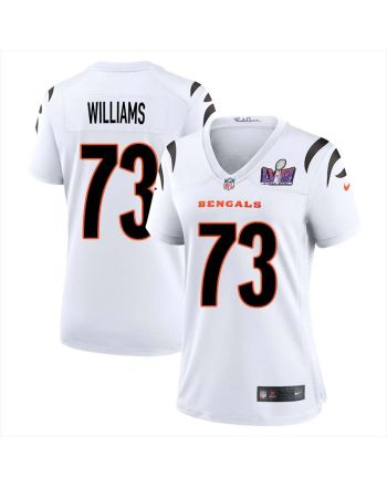 Jonah Williams 73 Cincinnati Bengals Super Bowl LVIII Women Away Limited Jersey - White