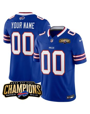 Buffalo Bills 2023 AFC East Champions Patch Game Custom Men Jersey - Royal