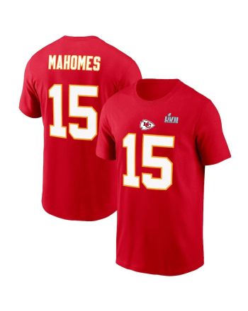 Patrick Mahomes Kansas City Chiefs Super Bowl LVII T-Shirt - Red