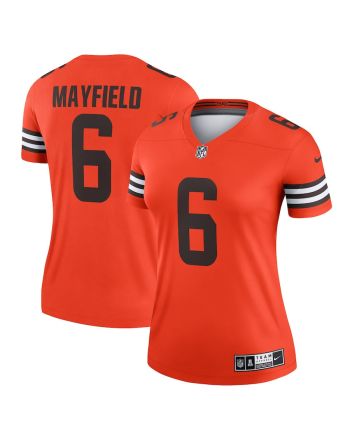 Baker Mayfield 6 Cleveland Browns Women Inverted Legend Jersey - Orange