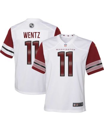 Carson Wentz 11 Washington Commanders Youth Game Jersey - White