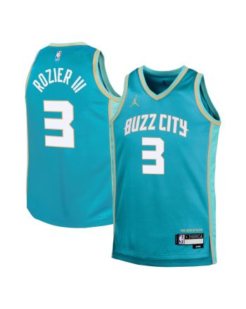 Terry Rozier III 3 Charlotte Hornets 2023/24 City Edition Swingman YOUTH Jersey - Teal