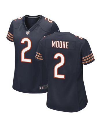 D.J. Moore 2 Chicago Bears Game Women Jersey - Navy