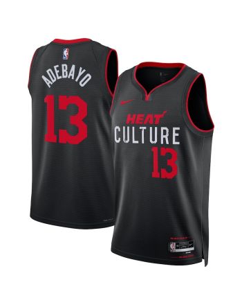 Bam Adebayo 13 Miami Heat 2023/24 City Edition Swingman Jersey - Black