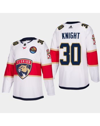 Florida Panthers Spencer Knight 30 2023 All-Star Patch Away White Jersey