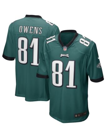 Terrell Owens 81 Philadelphia Eagles Men Game Retired Jersey - Midnight Green