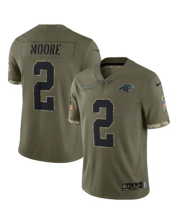 D.J. Moore Carolina Panthers 2022 Salute To Service Limited Jersey - Olive