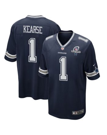 Jayron Kearse 1 Dallas Cowboys 2023 Playoffs Patch Game Men Jersey - Navy