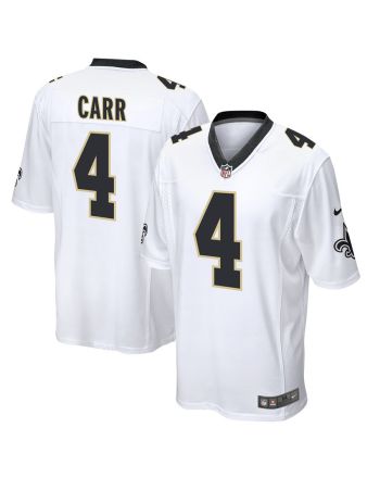 Derek Carr 4 New Orleans Saints Game Men Jersey - White