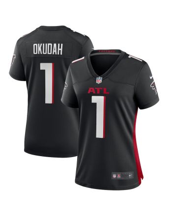 Jeff Okudah 1 Atlanta Falcons Women's Game Jersey - Black