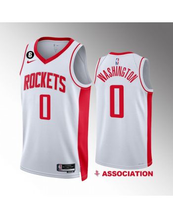 Houston Rockets 0 TyTy Washington 2022-23 Association Edition White Jersey Swingman