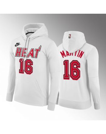 Caleb Martin Miami Heat 2022-23 Classic Edition Hoodie White