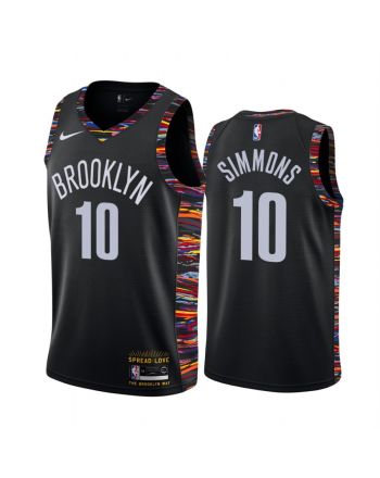 Ben Simmons 10 Brooklyn Nets Black Biggie Music Eidition Jersey 2022 New Number