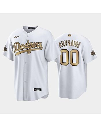 2022-23 All-Star Game NL Los Angeles Dodgers White 00 Custom Jersey